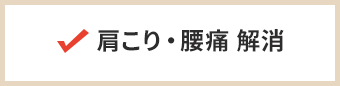 肩こり・腰痛 解消